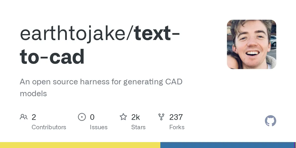 Text-to-CAD：透過編碼代理生成 CAD 模型的開源工具框架