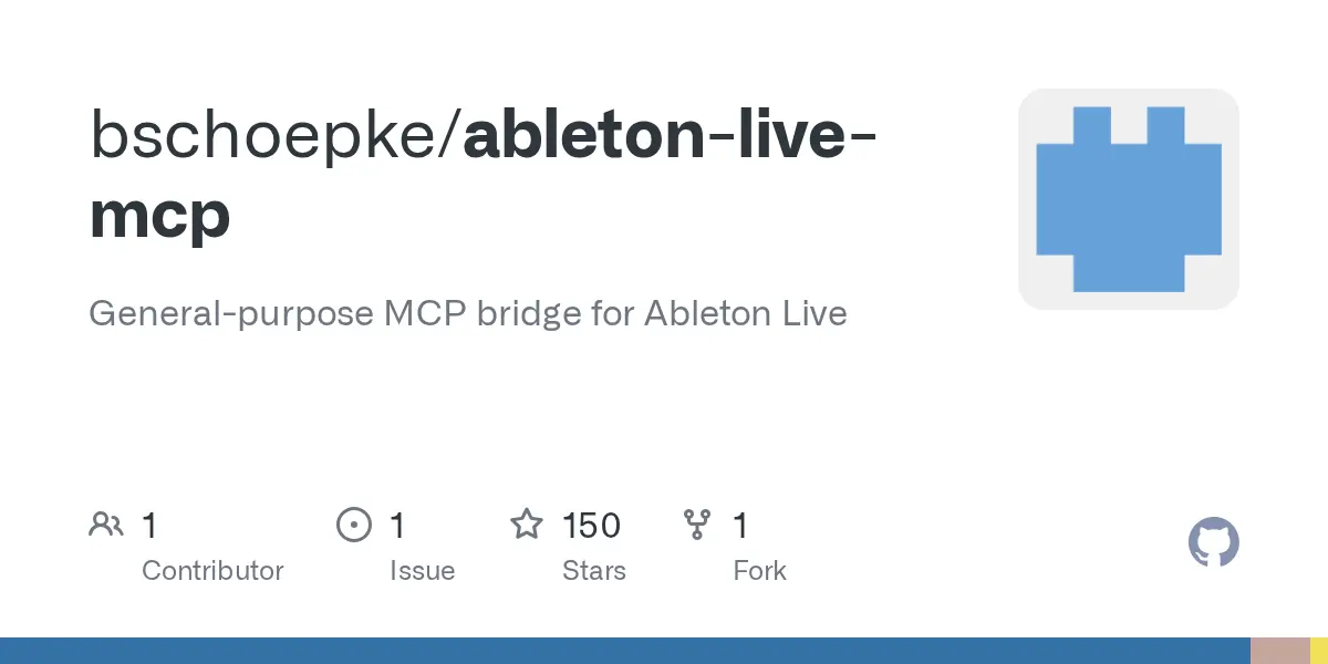Show HN：Ableton Live MCP - 實現 AI 驅動音樂創作的通用橋接工具